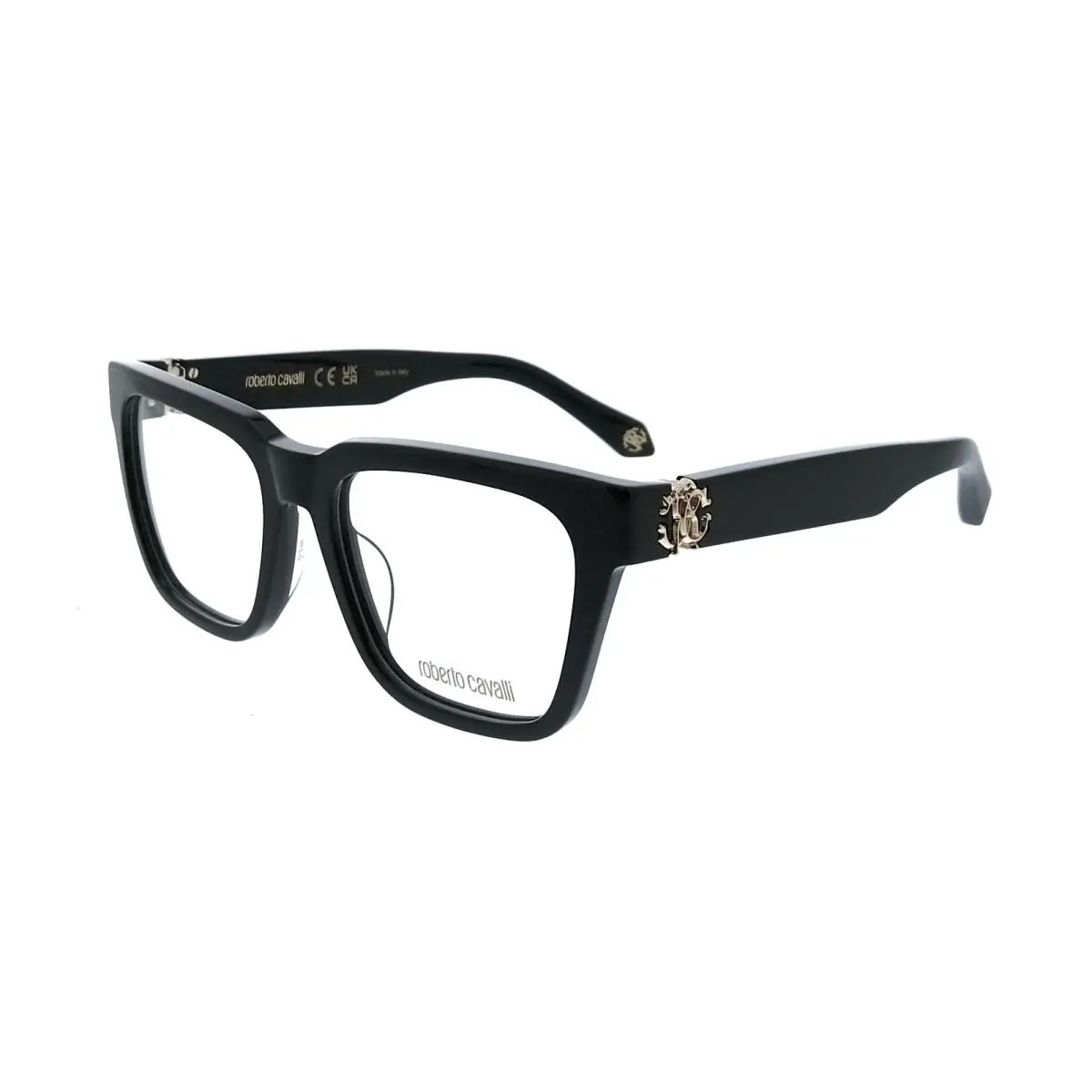 Roberto Cavalli VRC026M540700 Black Square Unisex Optical Frames