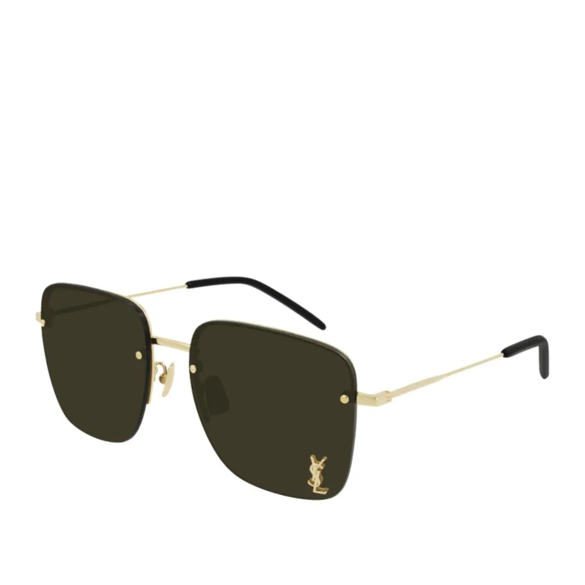 Saint Laurent SL 312 M Sunglasses in Gold/brown Flash Women`s 58mm by Yves Saint Laurent