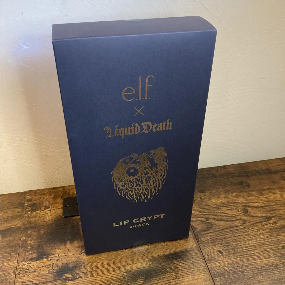 Elf Cosmetics X Liquid Death Lip Crypt Vault 6pc E.l.f. Limited Edition In Hands