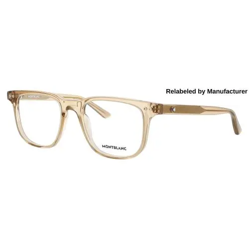 Montblanc MB0256O-008-53-RELABELED Eyeglasses Eye Glasses 008 Beige Ne
