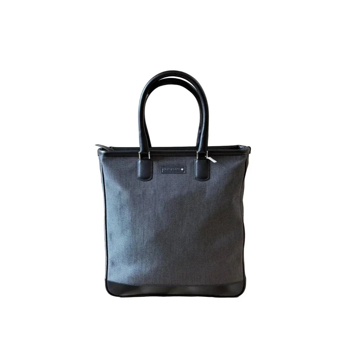 Montblanc Meisterstuck Canvas Leather Slim Tote Bag 107635