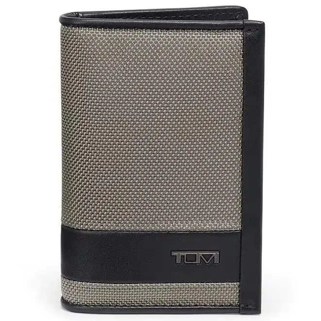 Tumi Alpha Slg Multi Window ID Card Case Leather Wallet Grey 01192274GAL2-NWT