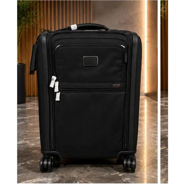 Alpha Continental Expandable 4-Wheel Carry-on Spinner Black Ballistic N by Tumi