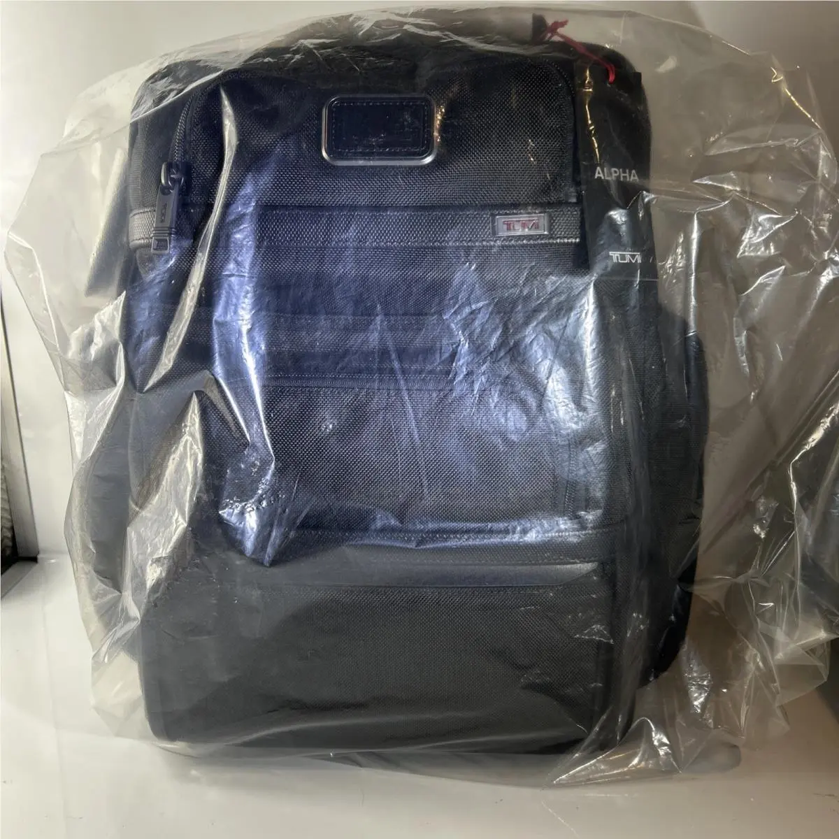 Tumi Brief Pack Alpha 3 Black Backpack 117347-1041 95% Ballistic Nylon 5%Leather