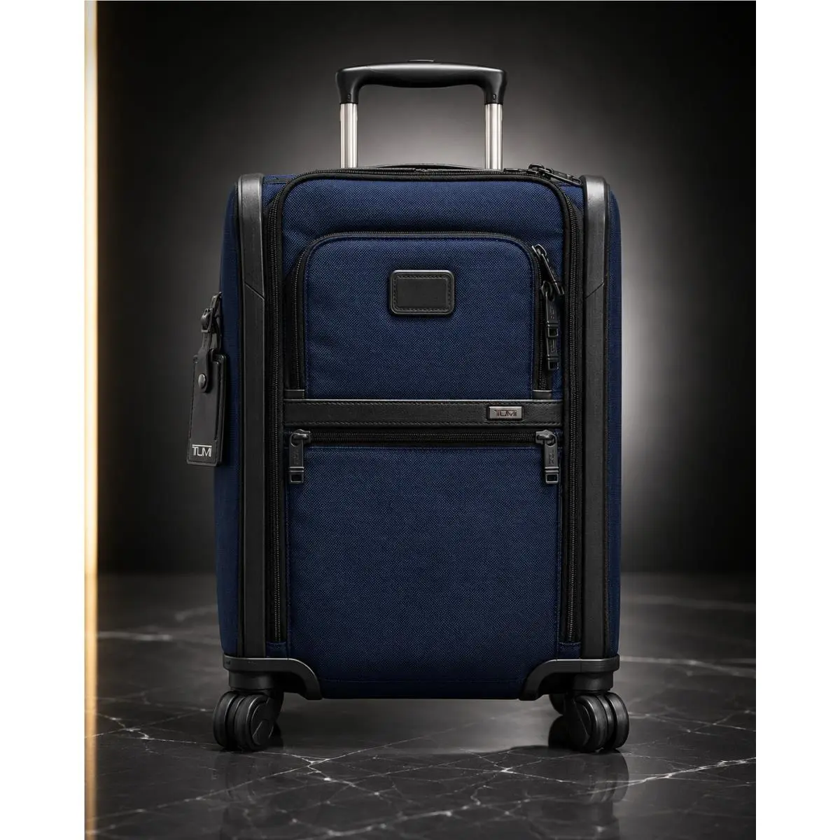Alpha International Dual Access 4 Wheeled Carry-on Navy Ballistic Nylon Exp by Tumi