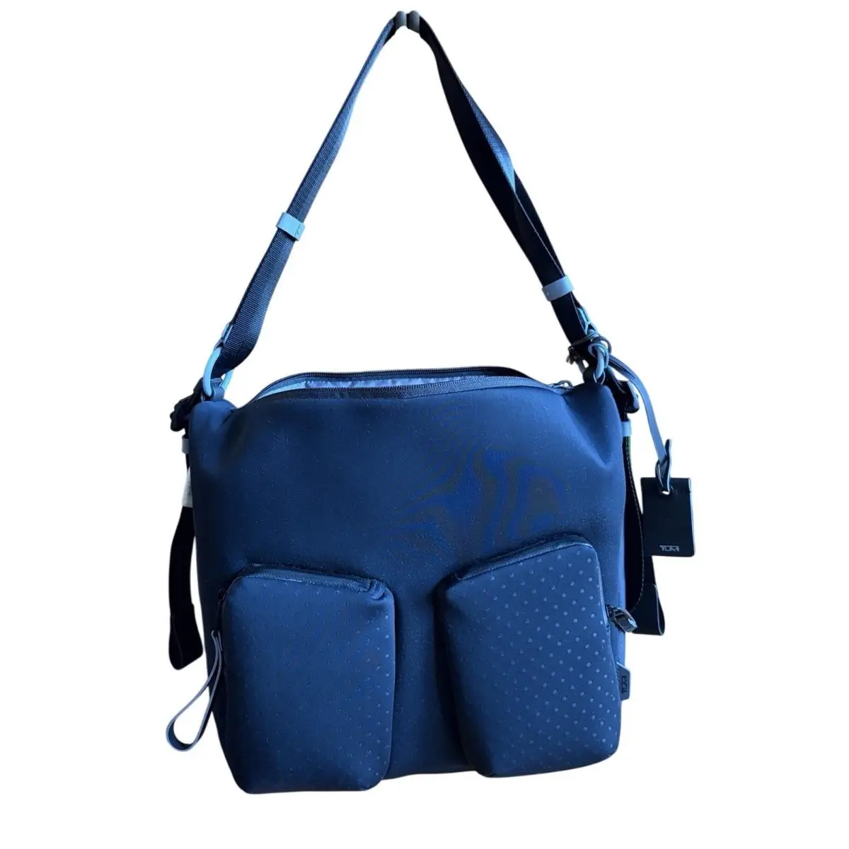 Tumi Devoe Minna Hobo Backpack Ink Blue Convertible Laptop Bag 144803-3466