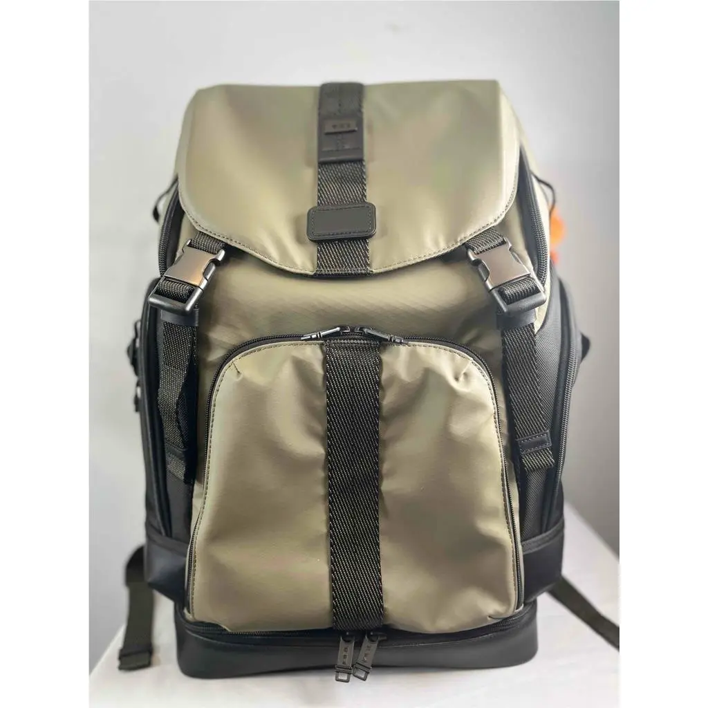 Tumi Carlisle Military Inspired 20 Flap Backpack Rucksack in Sage Green