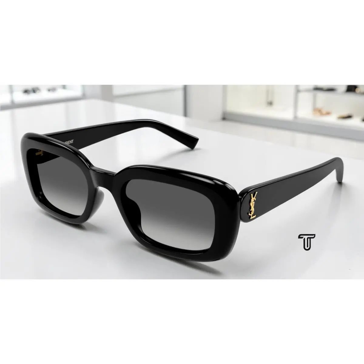 Saint Laurent SL M130 002 Black Grey 53 mm Women`s Sunglasses