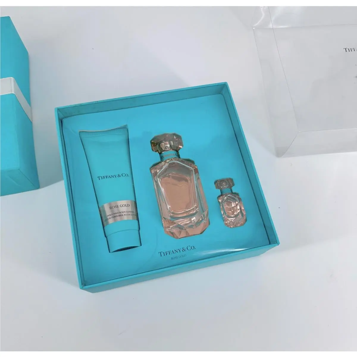 Tiffany Co Rose Gold Eau De Parfum 2.5 oz Box Set