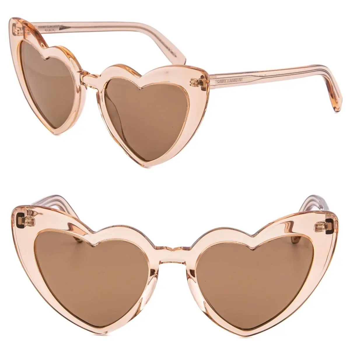 Saint Laurent Loulou 181 Ysl SL181 Pink Heart Sunglasses Unisex 020 54mm by Yves Saint Laurent