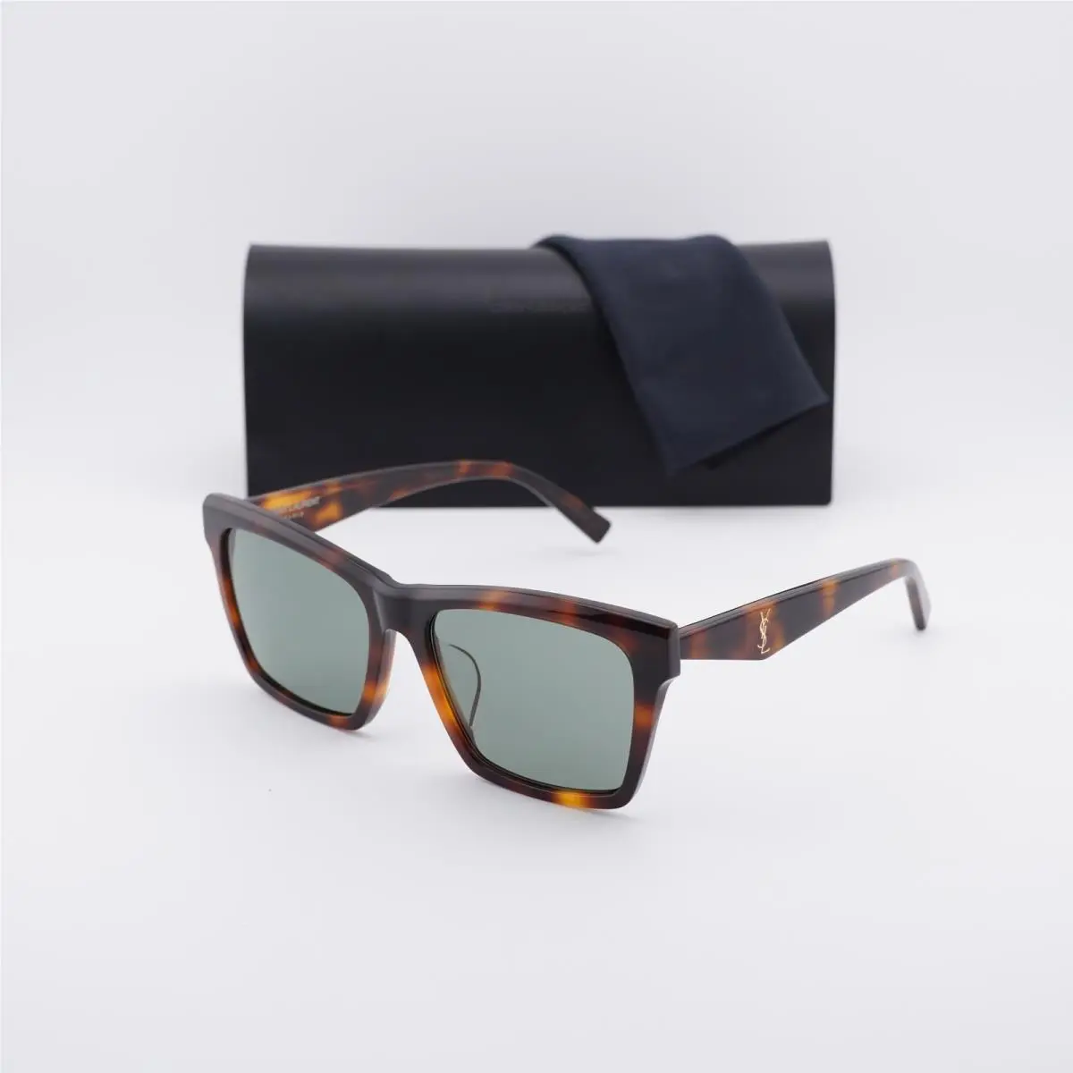 Saint Laurent SL M104/F 003 Havana/green 58-17-145 Sunglasses by Yves Saint Laurent