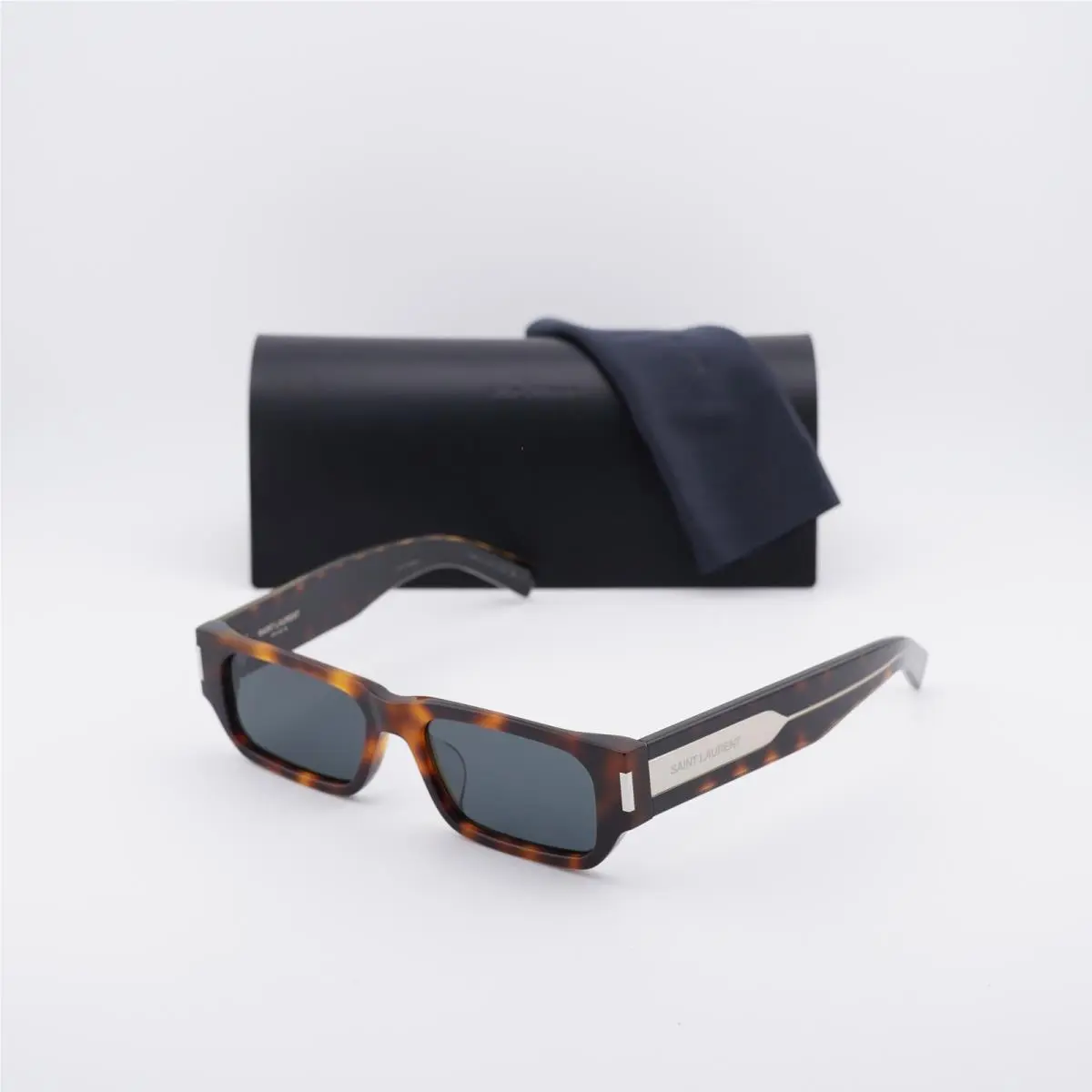 Saint Laurent SL660/F 002 Havana/dark Grey 54-17-145 Sunglasses by Yves Saint Laurent