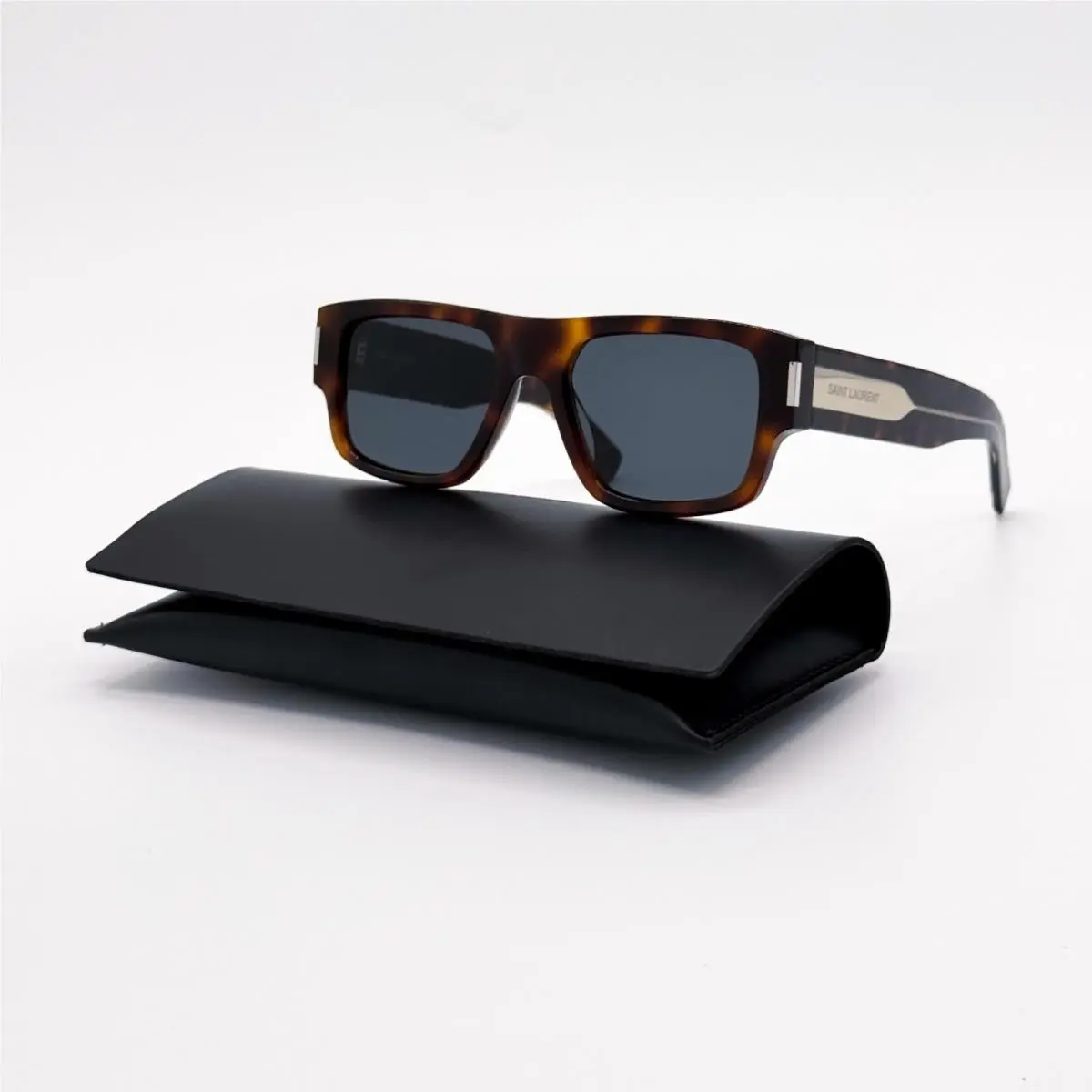 Saint Laurent Havana Gray Unisex Sunglasses SL659 002 by Yves Saint Laurent