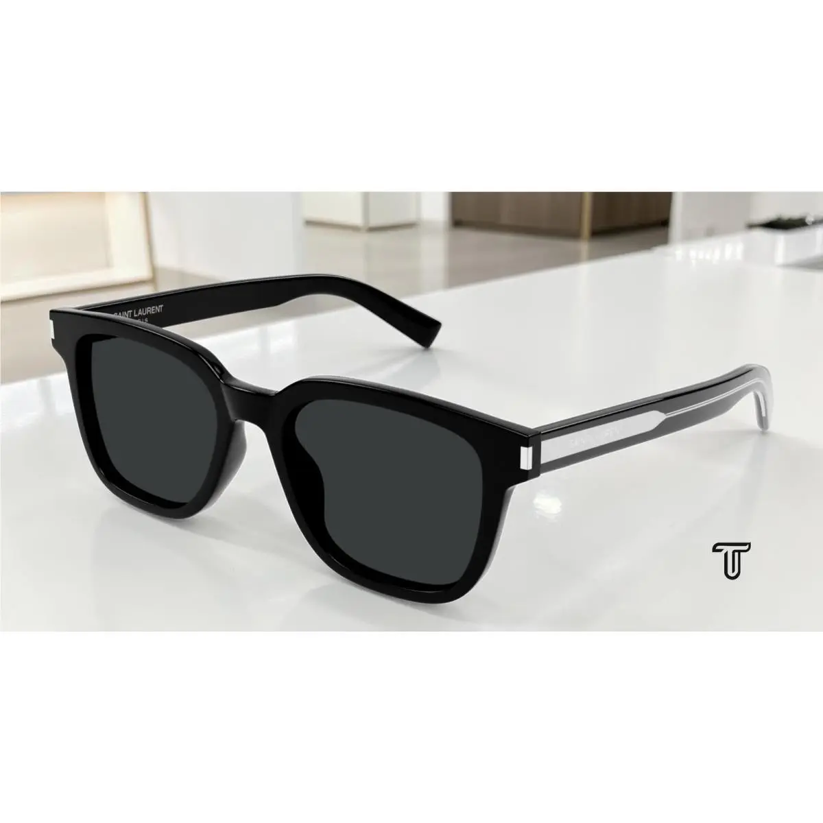 Saint Laurent SL 711 001 Black Black 52 mm Men`s Sunglasses by Yves Saint Laurent