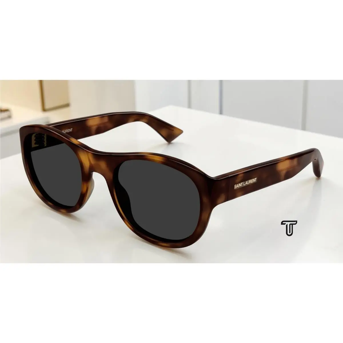 Saint Laurent SL 798 Maxime 003 Havana Grey 54 mm Men`s Sunglasses - Frame: Havana, Lens: Grey