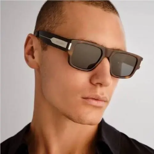 Saint Laurent SL659 002 Havana Gray Square Sunglasses