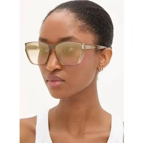 Saint Laurent SL758/F 003 Beige Women Sunglasses