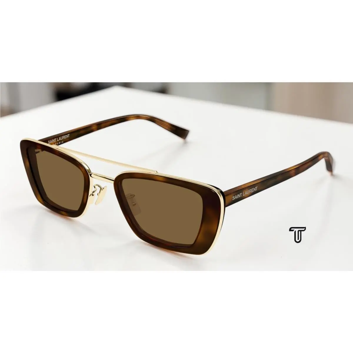 Saint Laurent SL 825 002 Havana Brown 50 mm Women`s Sunglasses by Yves Saint Laurent