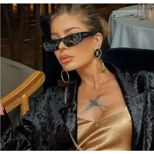 Saint Laurent SL553 001 Black Square Sunglasses