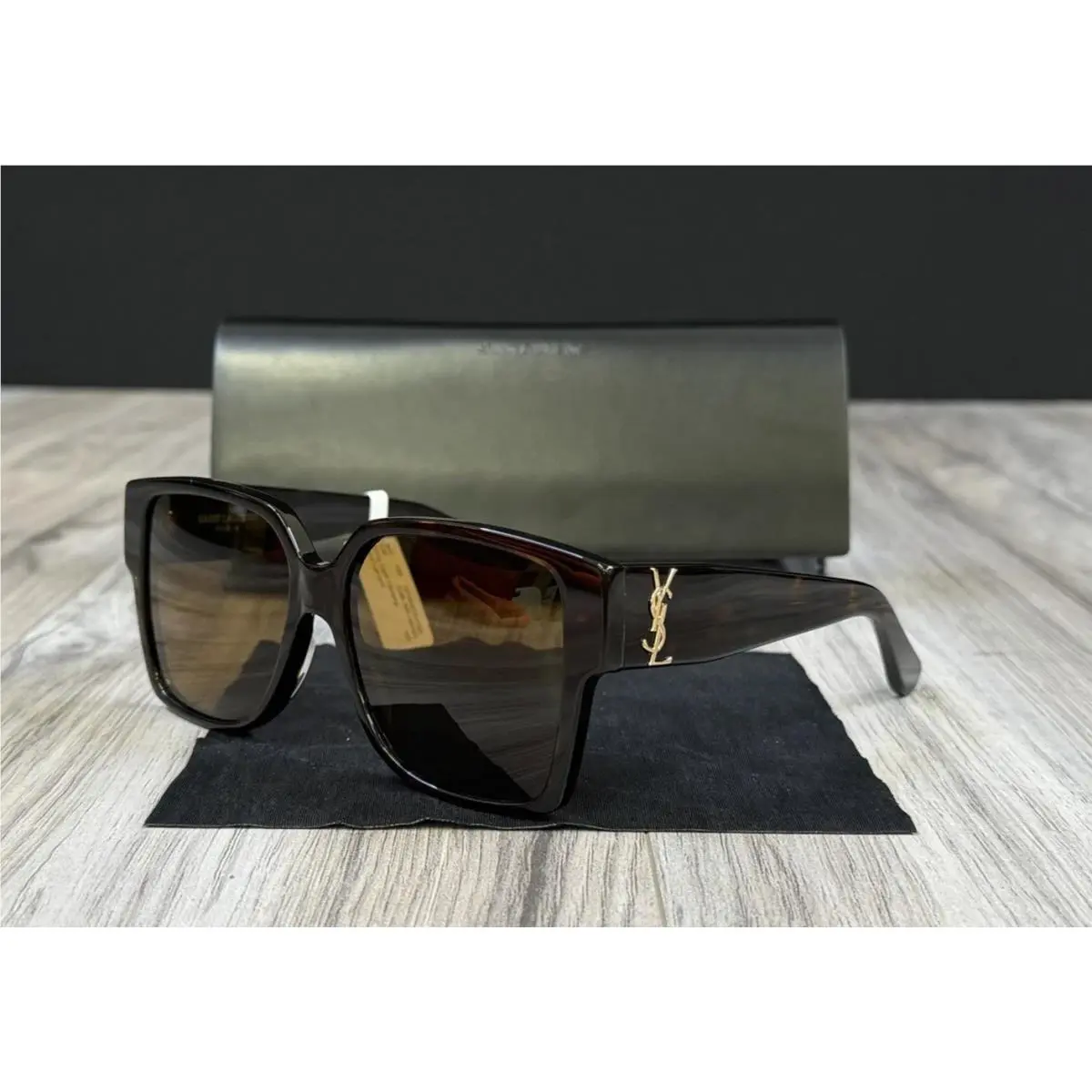 Saint Laurent SL M9 003 Havana Sunglasses Brown Gradient Ysl by Yves Saint Laurent