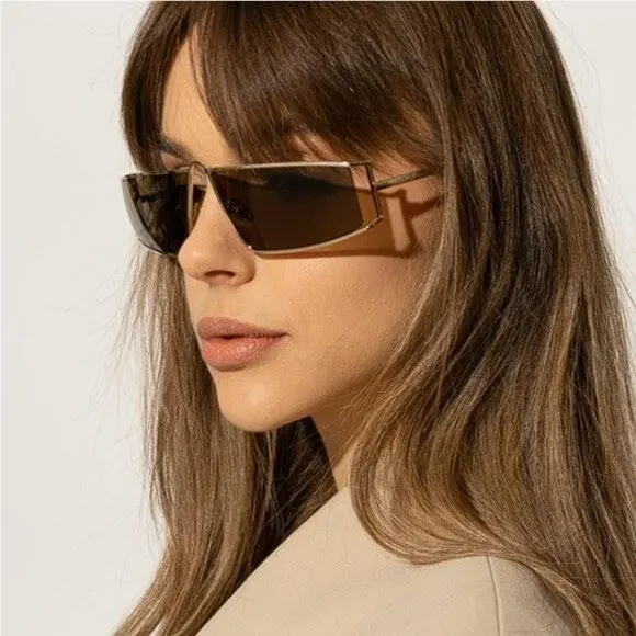Saint Laurent SL606 004 Unisex Gold Sunglasses Saint Laurent SL606 004 by Yves Saint Laurent