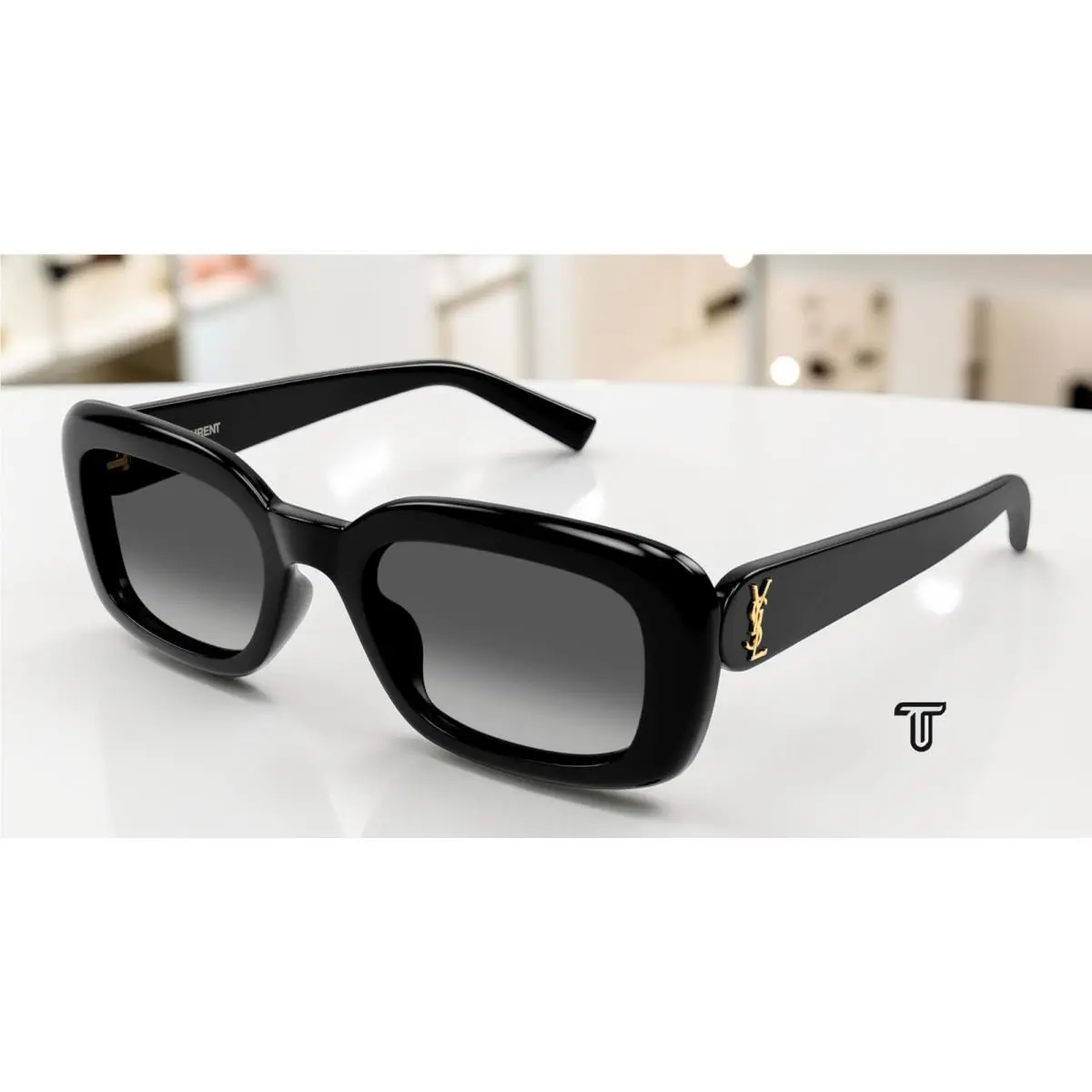 Saint Laurent SL M130 F 002 Black Grey 53 mm Women`s Sunglasses by Yves Saint Laurent