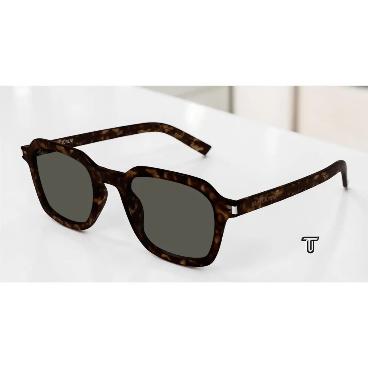 Saint Laurent SL 715 Slim 002 Havana Grey 49 mm Women`s Sunglasses by Yves Saint Laurent