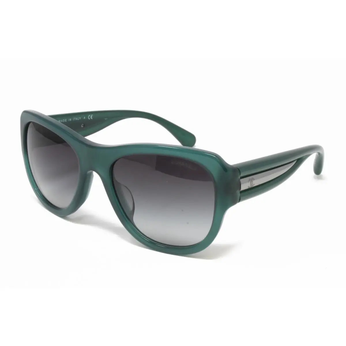 Vintage Chanel 5310A c.1269/S6 Women`s Sunglasses 55mm Green Italy