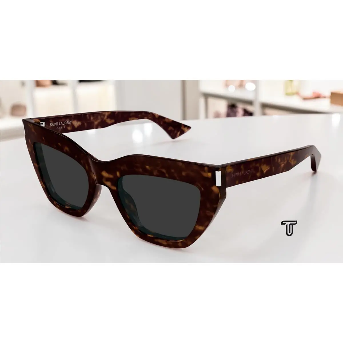 Saint Laurent SL 759 002 Havana Grey 53 mm Women`s Sunglasses by Yves Saint Laurent