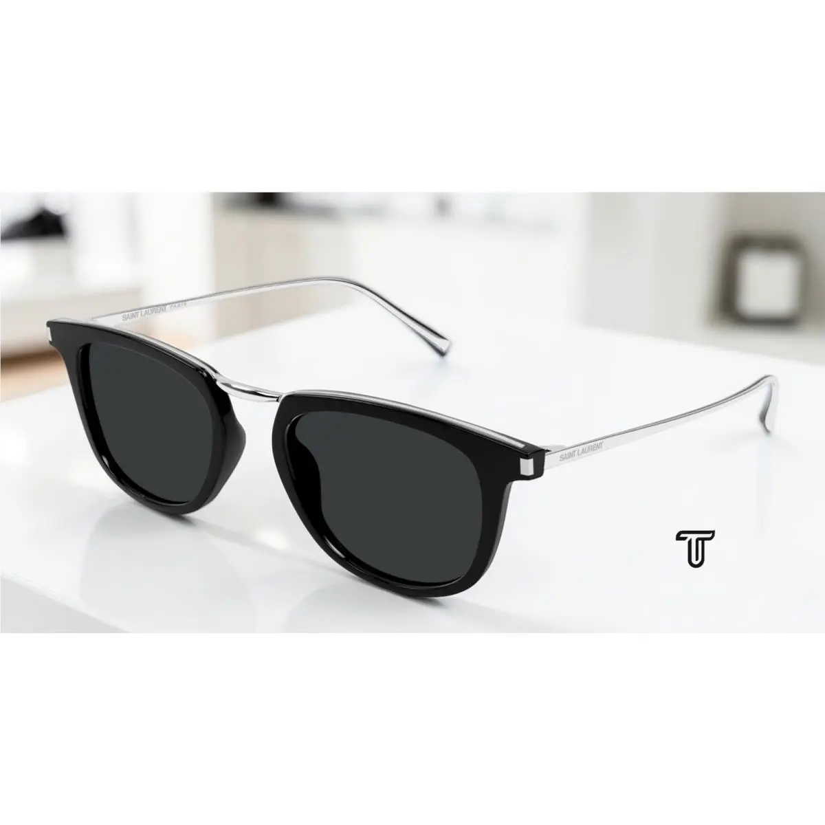 Saint Laurent SL 753 001 Black Black 50 mm Men`s Sunglasses by Yves Saint Laurent