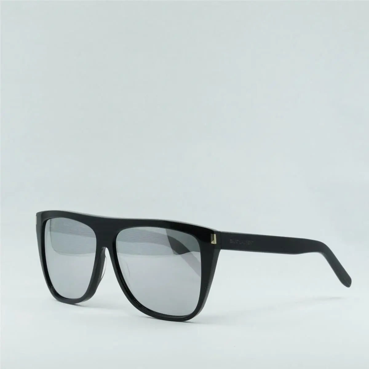Saint Laurent SL1 008 Black/silver Mirror 59-13-140 Sunglasses by Yves Saint Laurent