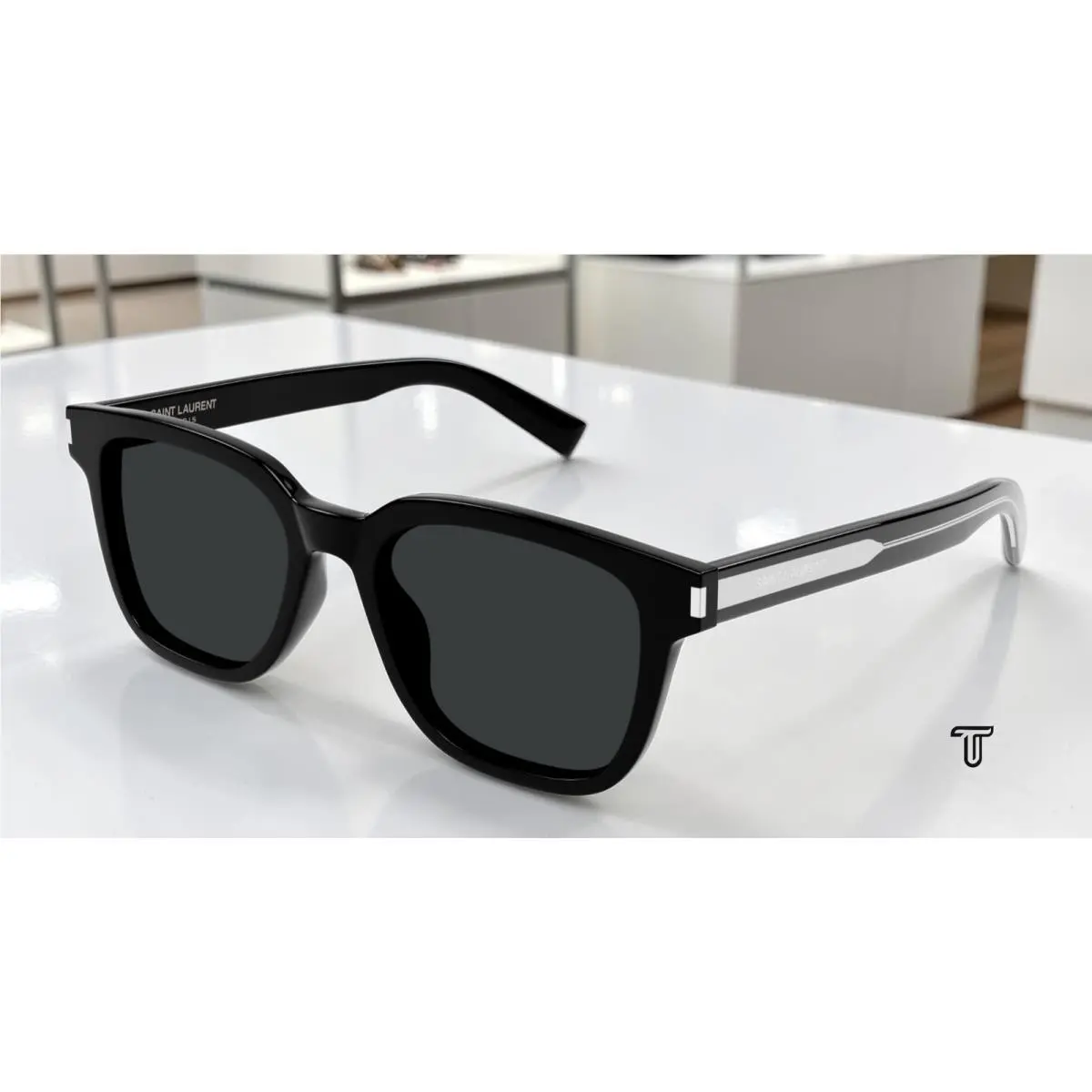 Saint Laurent SL 711 K 001 Black Black 54 mm Men`s Sunglasses