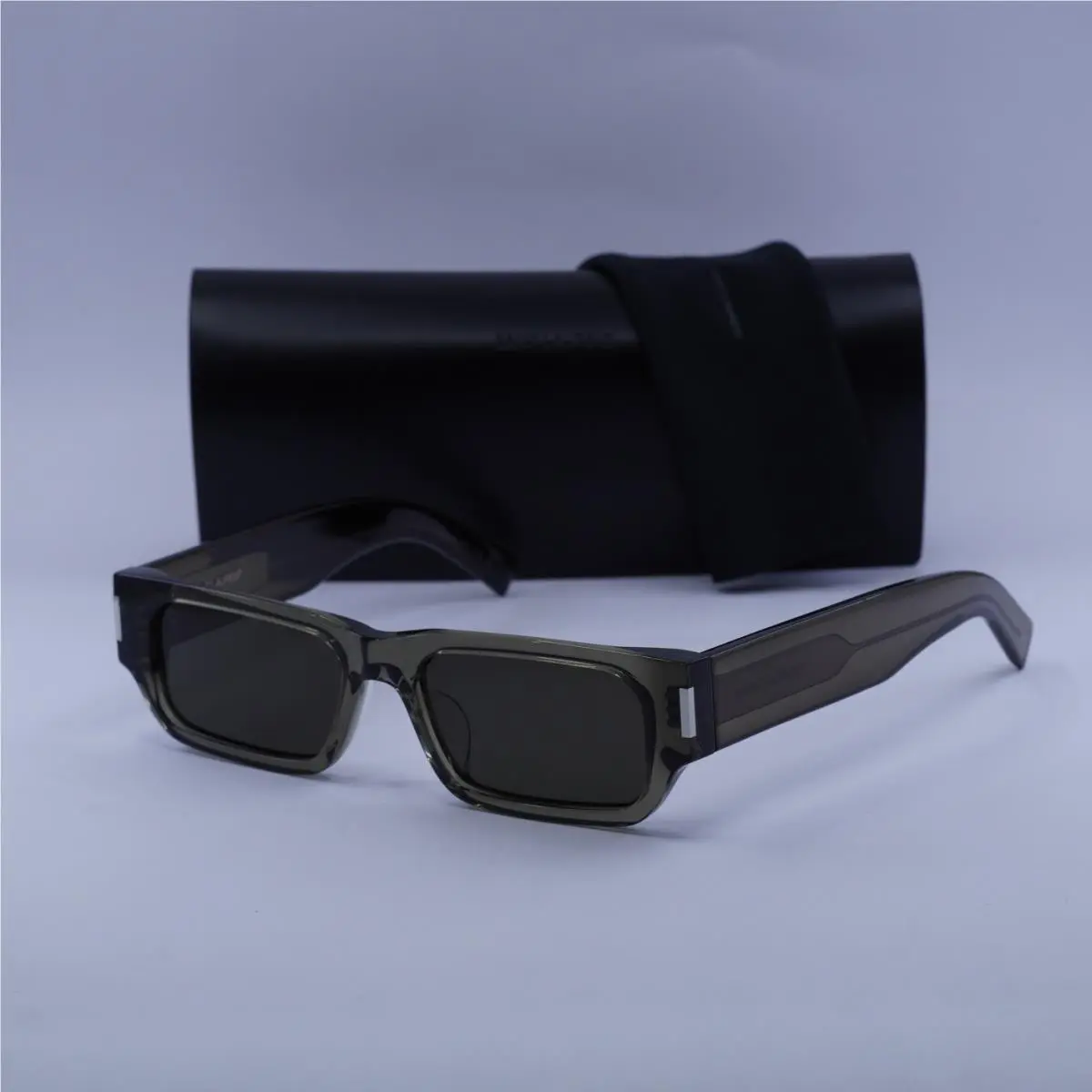 Saint Laurent SL660/F 003 Transparent Brown/grey 54-17-145 Sunglasses by Yves Saint Laurent