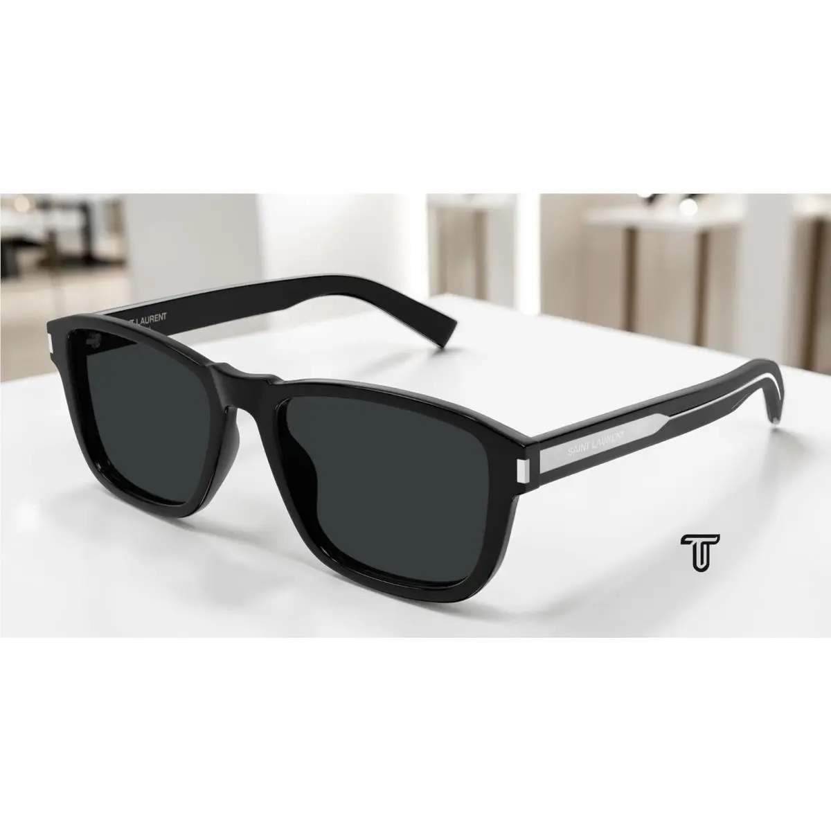 Saint Laurent SL 710 001 Black Black 54 mm Men`s Sunglasses by Yves Saint Laurent