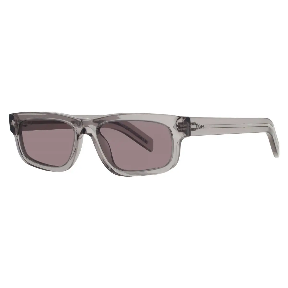 Prada Grey Rectangular Men`s Sunglasses PR B11S 10J03D 57 PR B11S 10J03D 57
