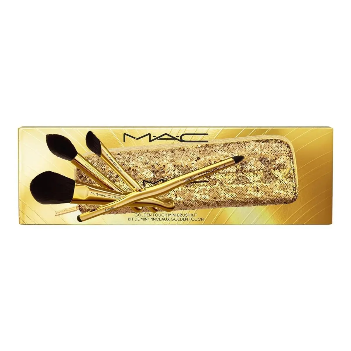 Mac Golden Touch Holiday Collection Select 1 Limited Edition 5pc Mini Brush Kit/Set by MAC Cosmetics