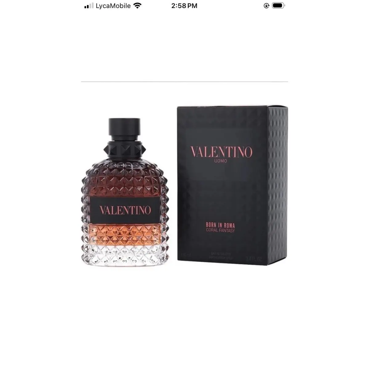 Born In Roma Coral Fantasy 3.4oz Edt Spray For Men by Valentino