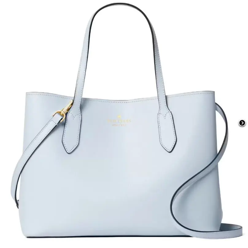 Harper Sapphire Refined Grain Leather Satchel Crossbody Tote Bag by Kate Spade