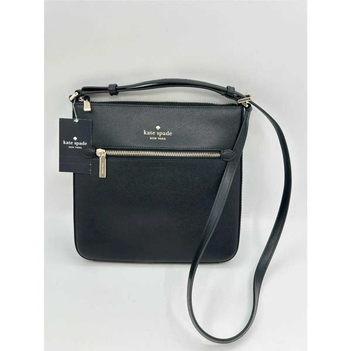 North South Sadie Crossbody Black Women Purse Handbag Out Pocket by Kate Spade