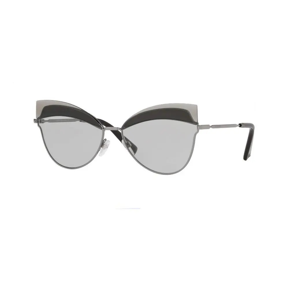Women`s Cat Eye Gray Silver Sunglasses VA2030 300587 by Valentino