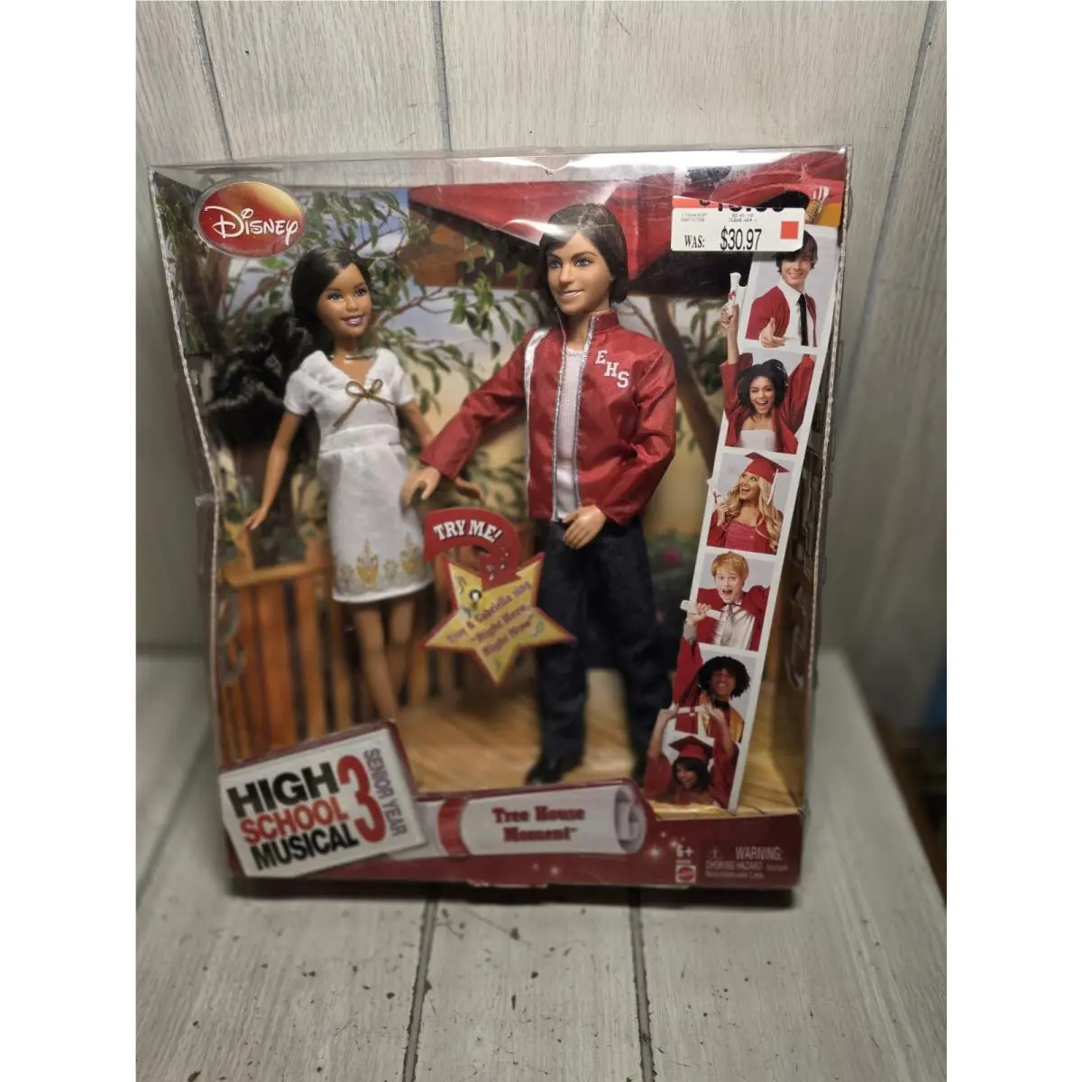 Disney High School Musical 3 Tree House Moment Troy Gabriella Singing Dolls