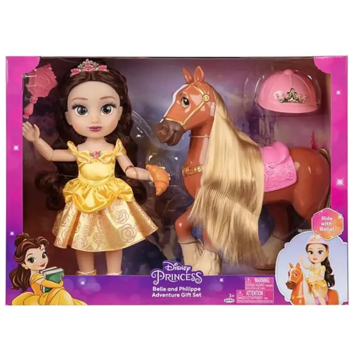 Disney Princess Belle and Philippe Adventure Gift Set Rare Toy Horse