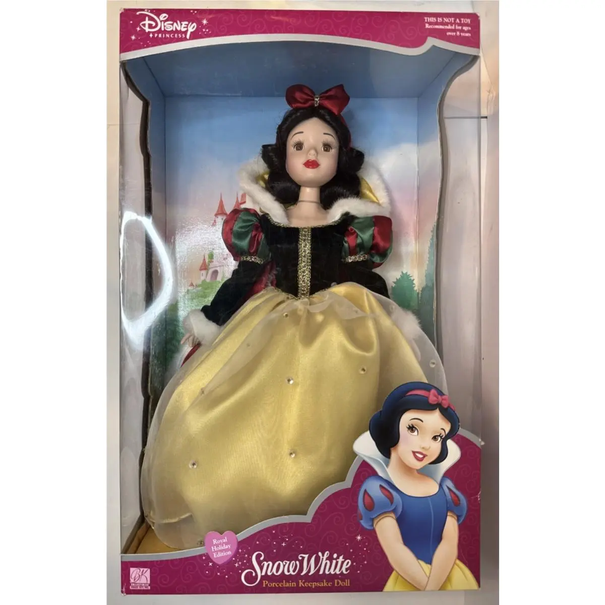 Disney Princess Snow White Royal Holiday Edition 16 Porcelain Doll