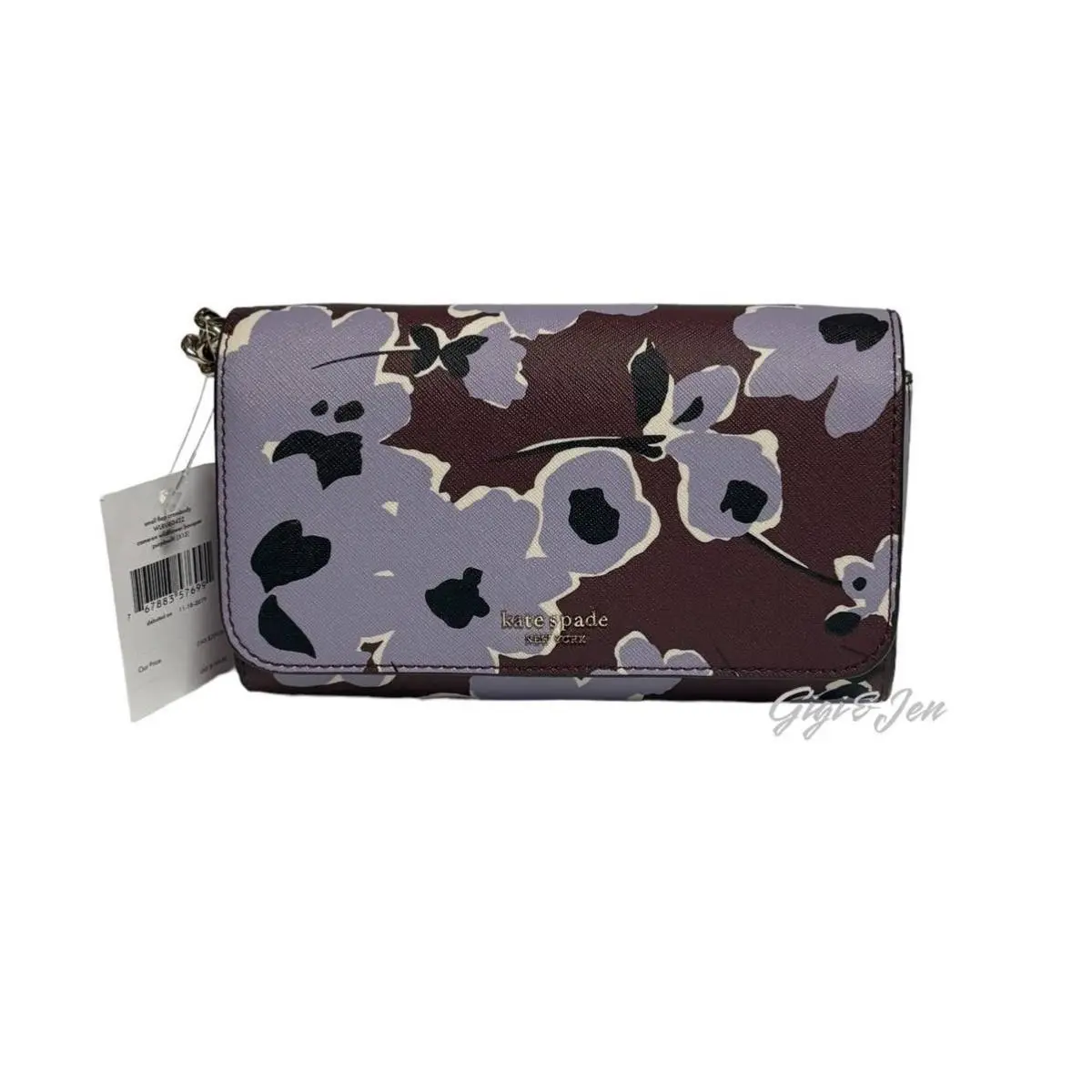 Kate Spade Cameron Wildflower Bouquet Small Flap Crossbody Bag Floral Print - multi, Exterior: Multicolor