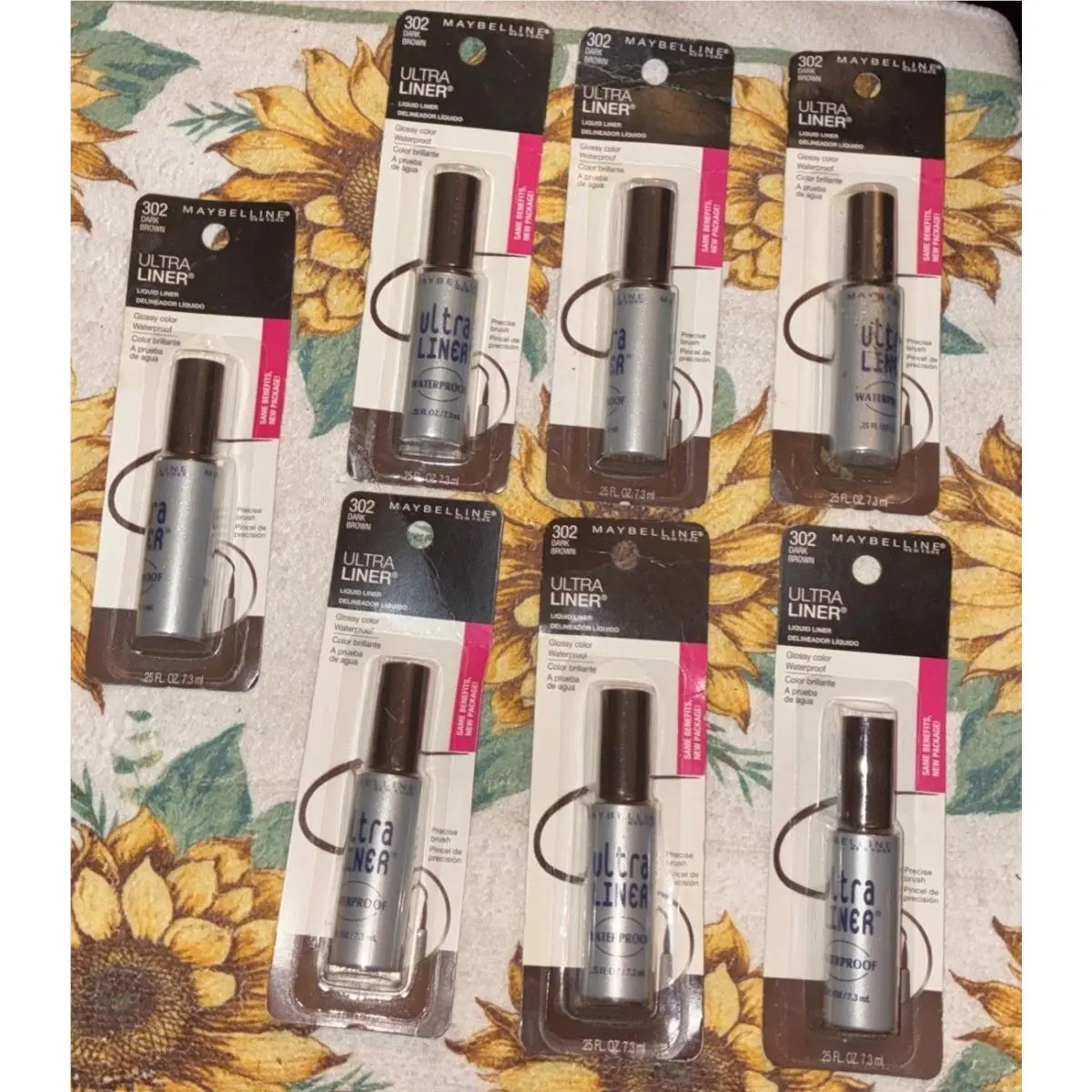 Maybelline Ultra Liner Liquid Eyeliner Waterproof 135L-02 302 Dark Brown x7