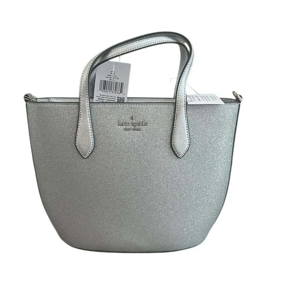Kate Spade Glimmer Satchel Bag Glitter Mix Lunar Light - Silver