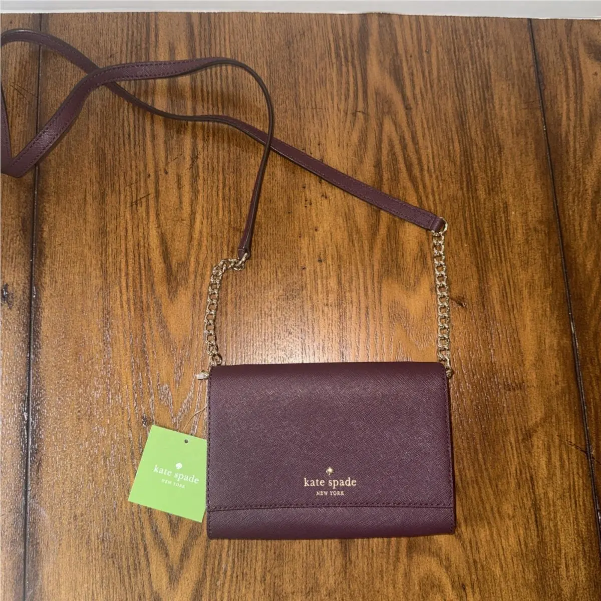 Kate Spade New York Cedar Street Cami Crossbody Bag Mahogany Removable Strap