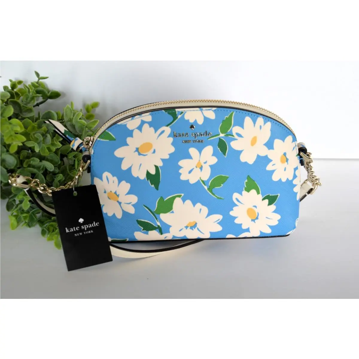 New  New York Cameron Charming Daisy Tide Pool Blue Crossbody Bag by Kate Spade