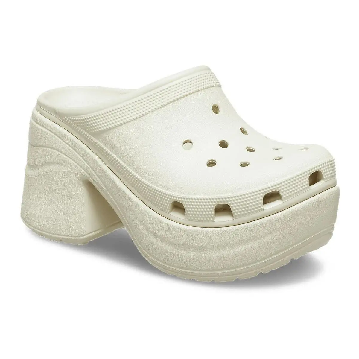 Crocs Siren 208547-2Y2 Clogs Unisex M8/W10 Bone Round Toe Slip On Shoes KFC969