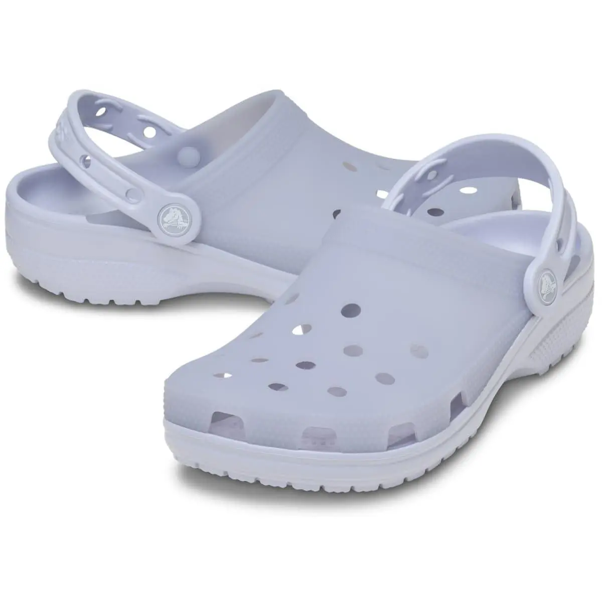 Crocs Classic Frosted 210928-5BR Clogs Unisex M9/W11 Purple Comfort Shoes KFC981